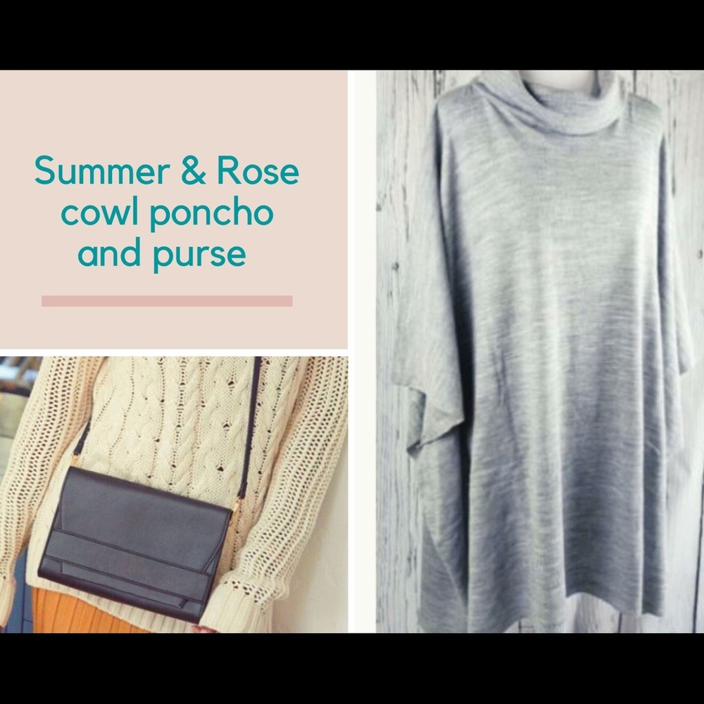 Summer & Rose poncho and purse